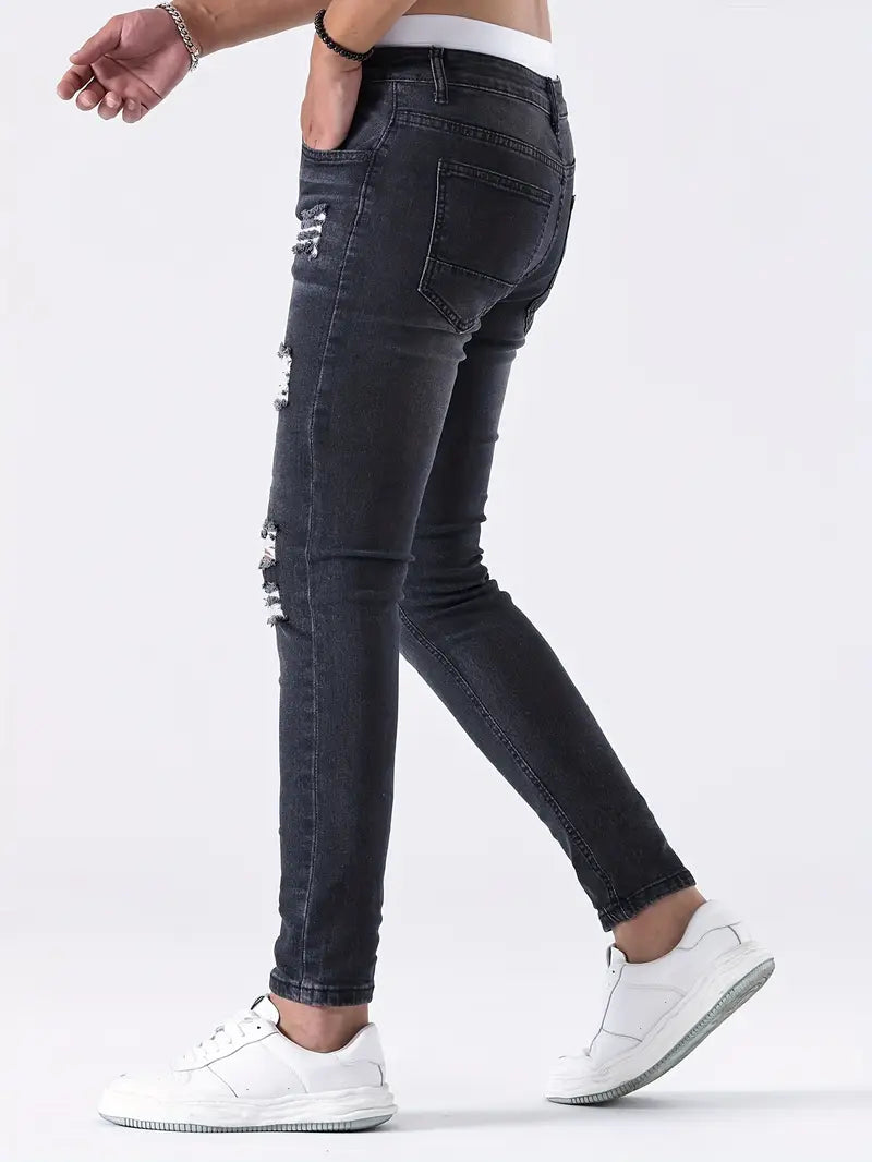 Jeans Estilo Rasgados de Hombre
