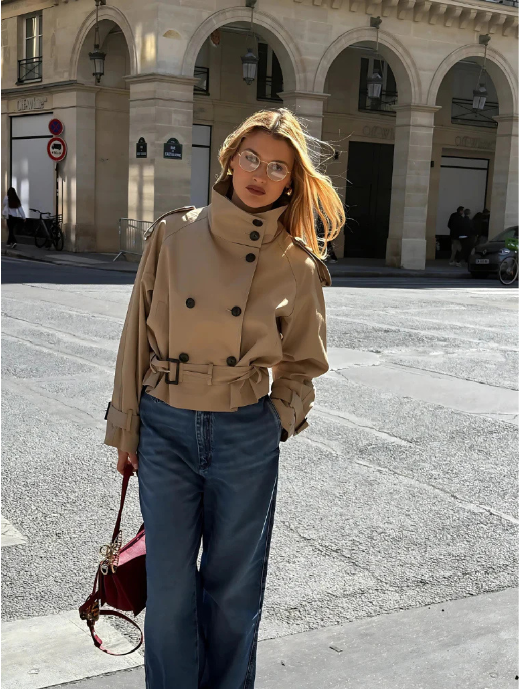 Gabardina corta Talia
