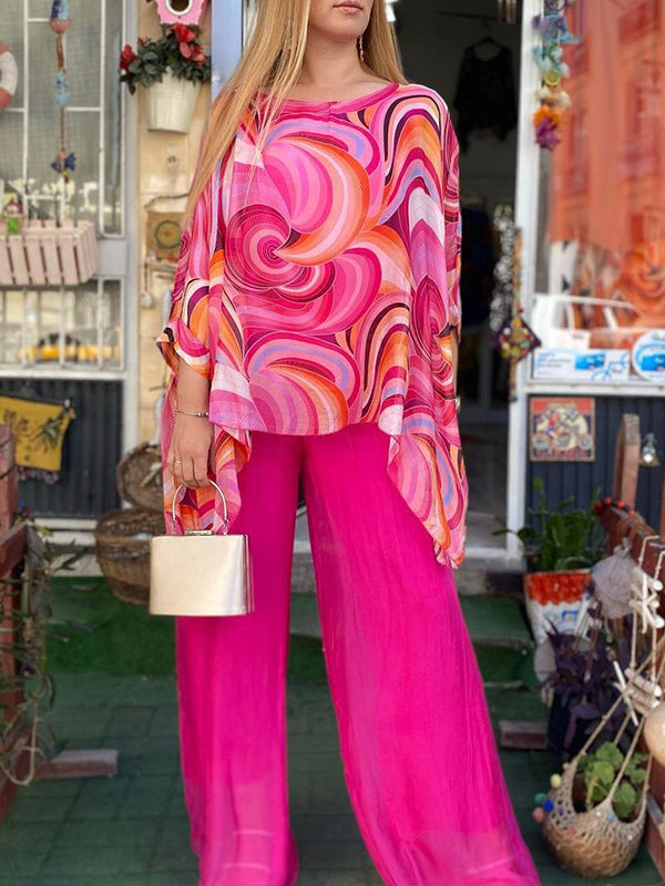 Conjunto de gasa con estampado