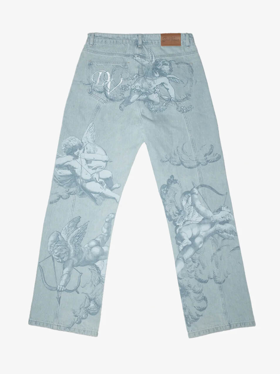 Vaqueros Lavados con Estampado Cupido