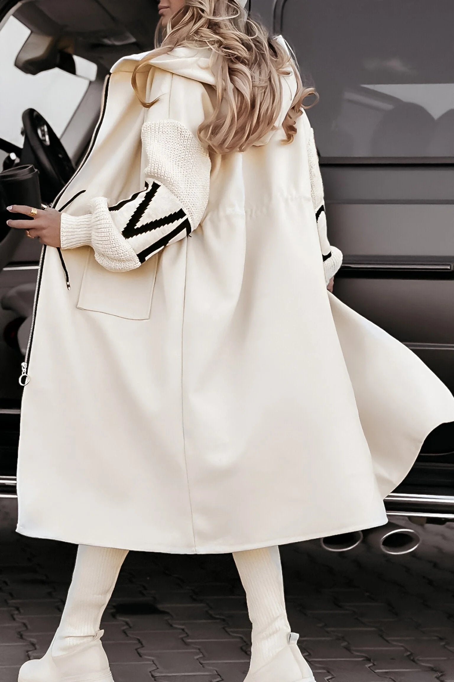 Chaqueta de punto con capucha