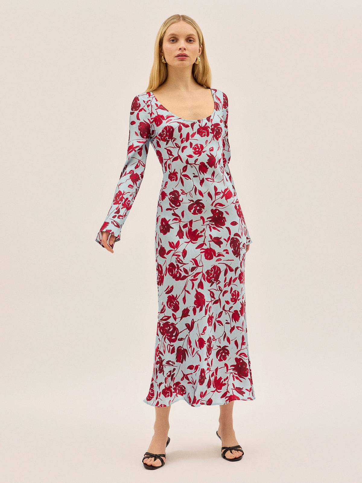 Vestido Gia Estampado De Rosas