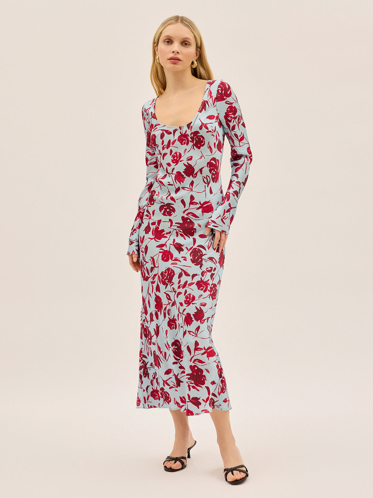 Vestido Gia Estampado De Rosas