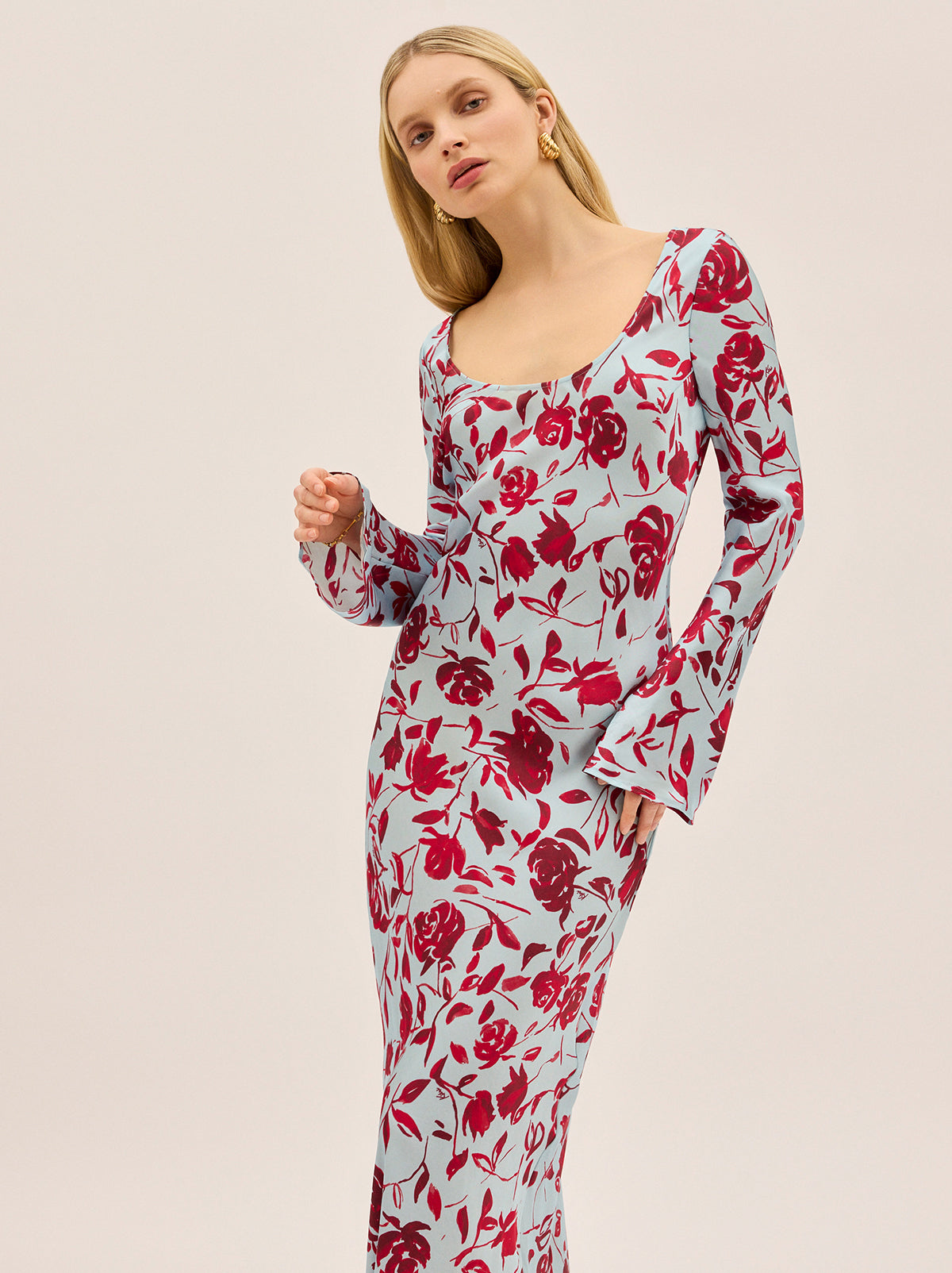 Vestido Gia Estampado De Rosas