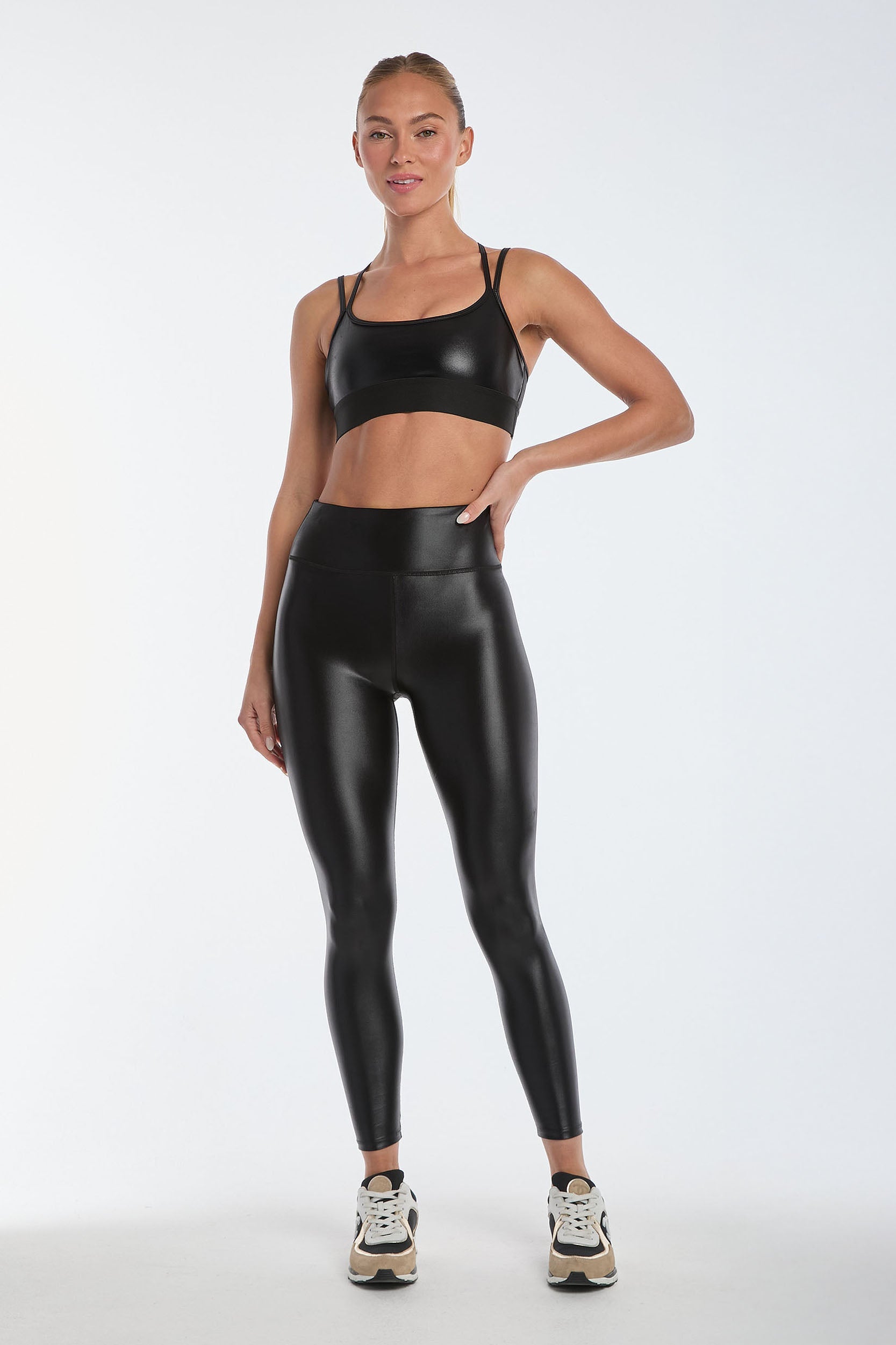 Leggings líquido Negro brillante