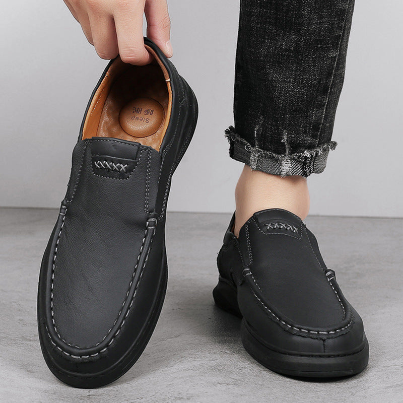 Zapatos cómodos de cuero