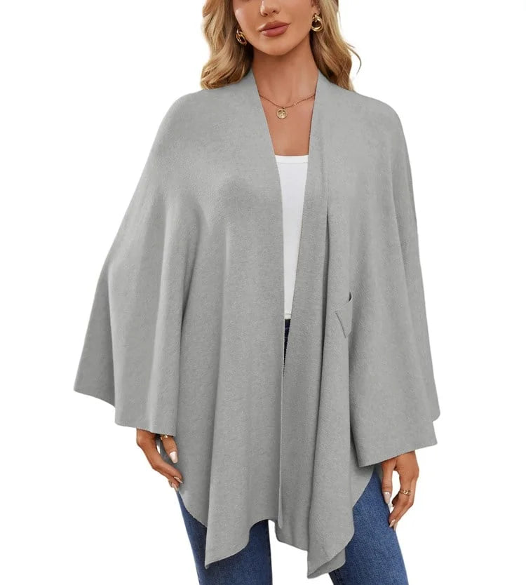 Suéter tipo poncho