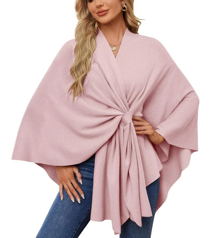 Suéter tipo poncho