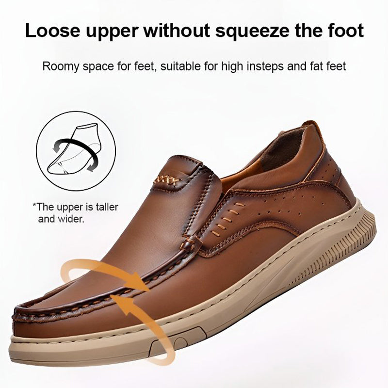 Zapatos cómodos de cuero