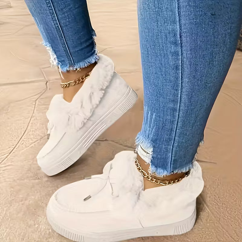 Botas de Felpa Planas