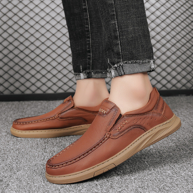 Zapatos cómodos de cuero