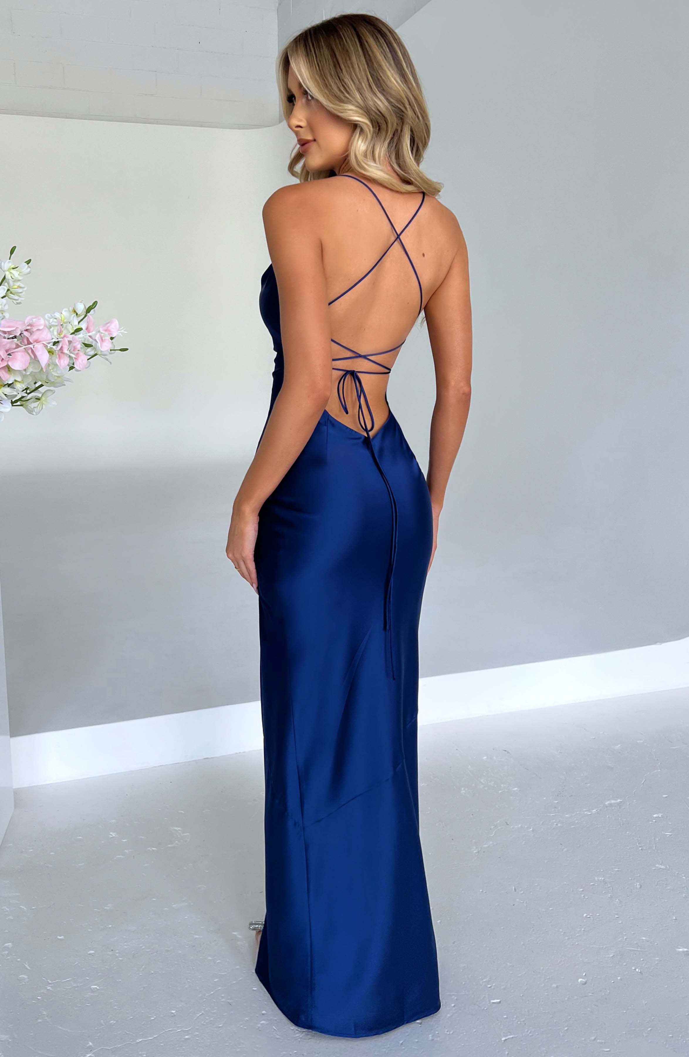 Misha Maxi Dress - Navy Dress Babyboo Fashion Premium Exclusive Design