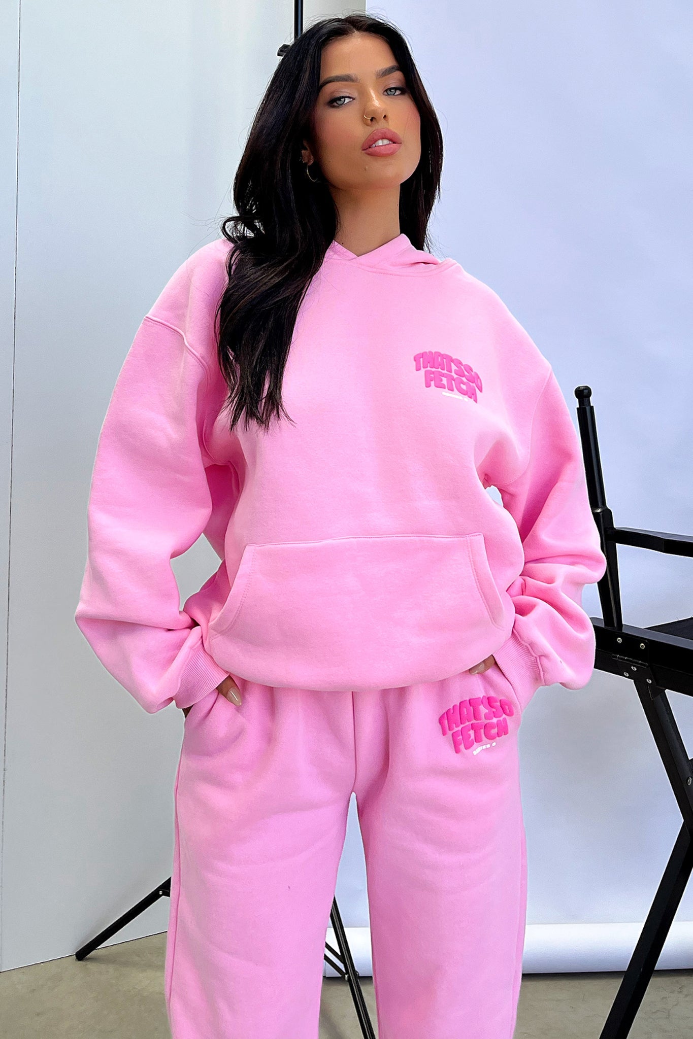 Sudadera con capucha Rosa