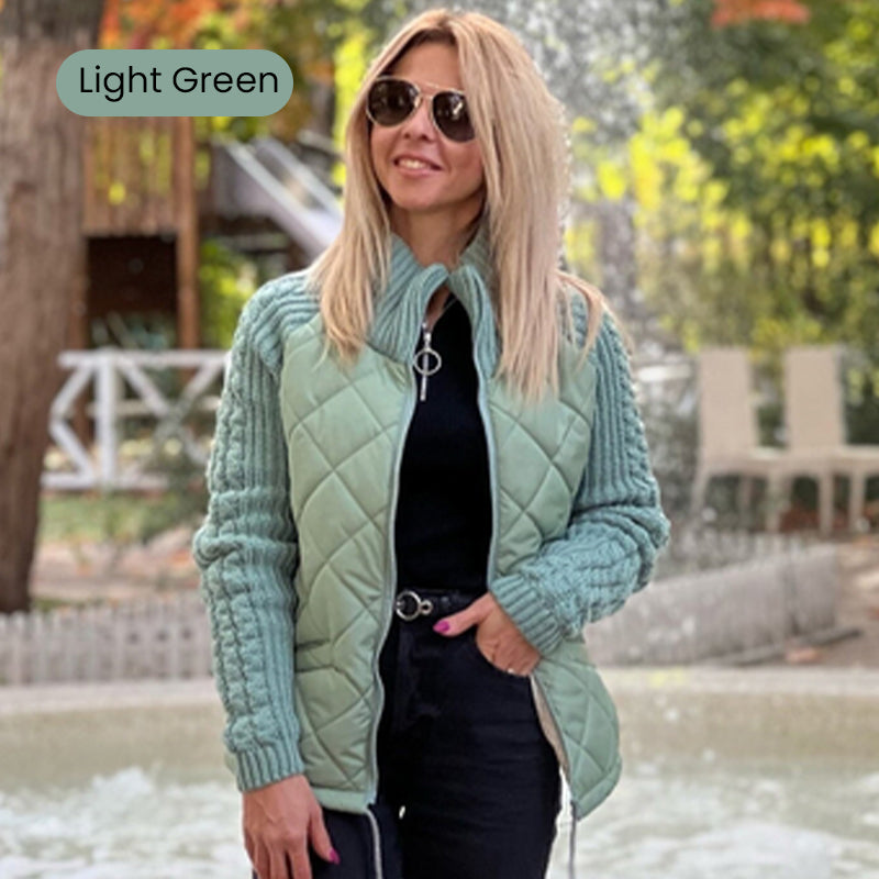 chaqueta acolchada de punto