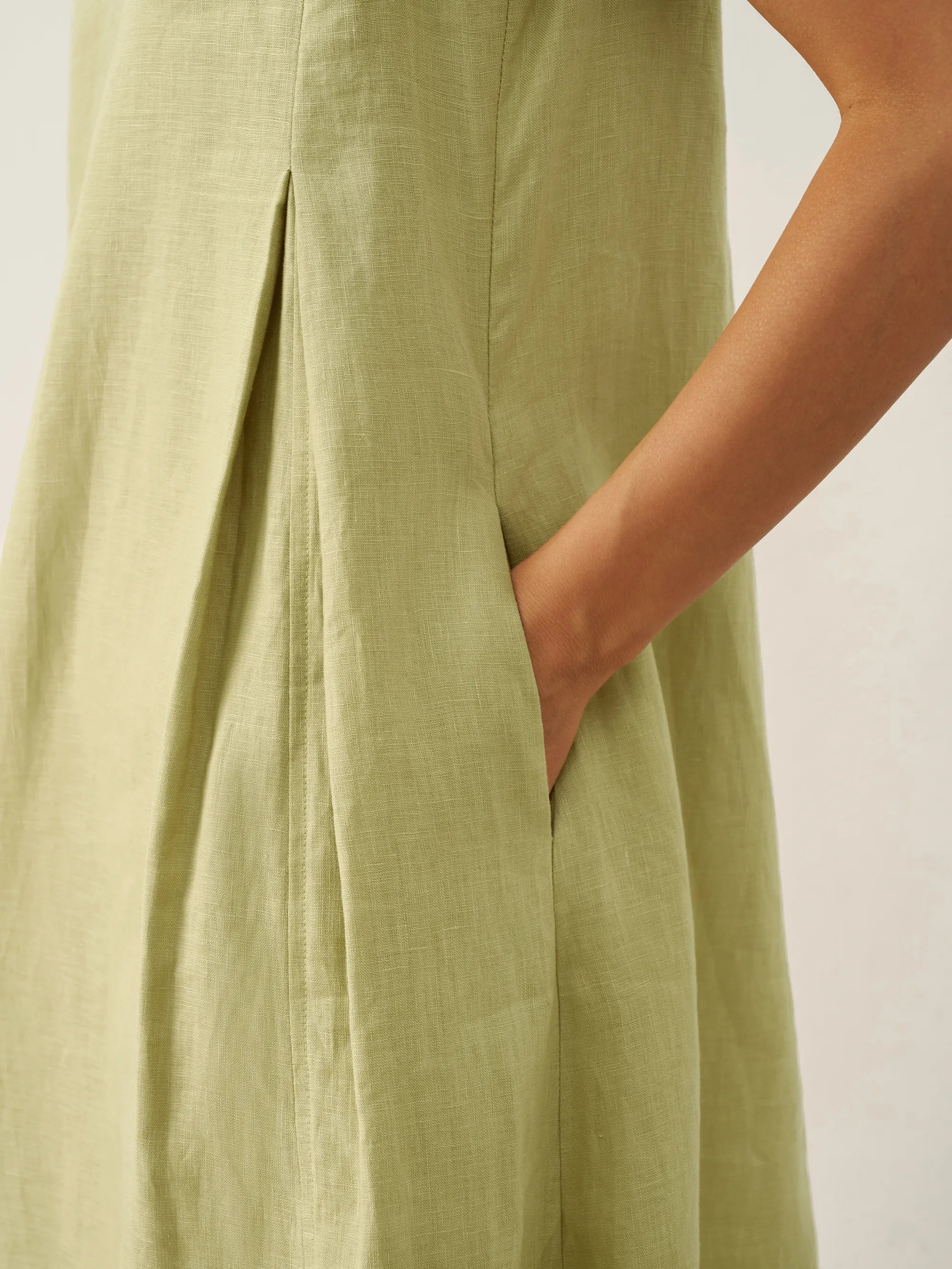 Vestido largo de lino Lily