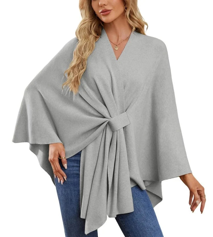 Suéter tipo poncho