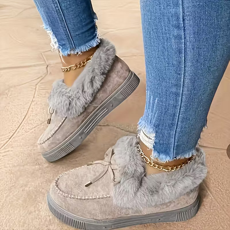 Botas de Felpa Planas