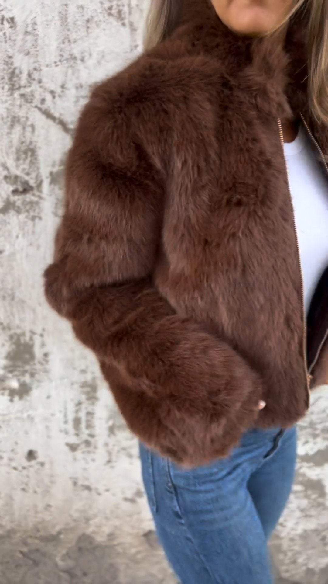 Chaqueta informal de cuello alto