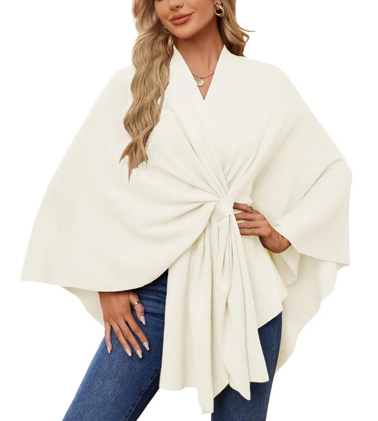 Suéter tipo poncho
