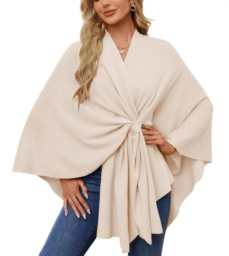 Suéter tipo poncho